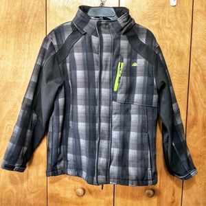 Snozu Women's Performance Color Block Gray/Black Lined Shacket (L)